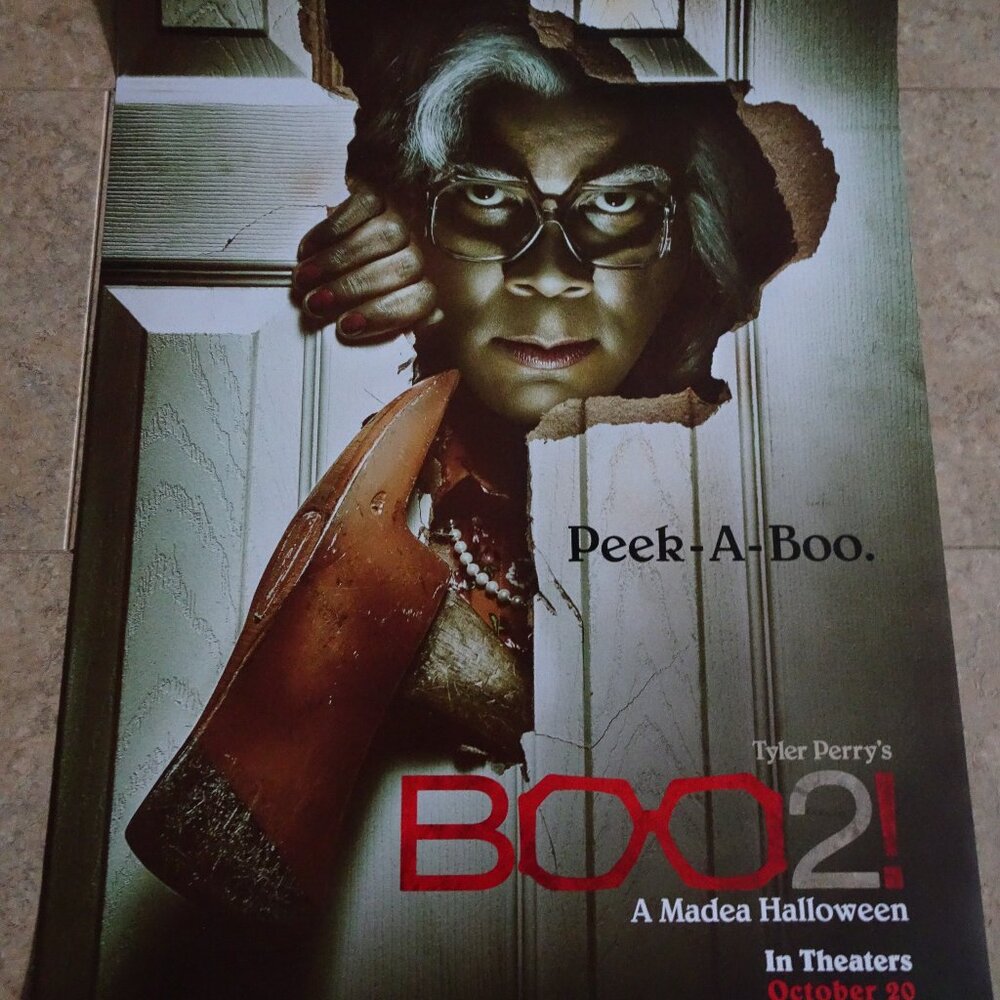 BOO2! A MADEA HALLOWEEN - MOVIE POSTER WITH TYLER PERRY "PEEK-A-BOO"